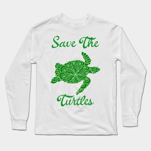 Save the Turtles Mandala Long Sleeve T-Shirt